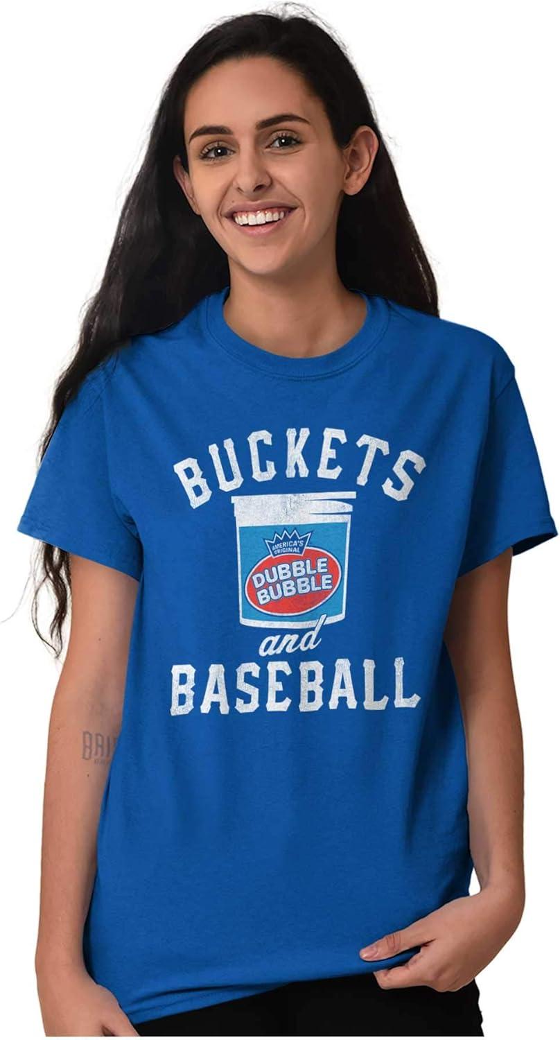 imageBuckets and Baseball Dubble Bubble Graphic T Shirt Men or WomenRoyal