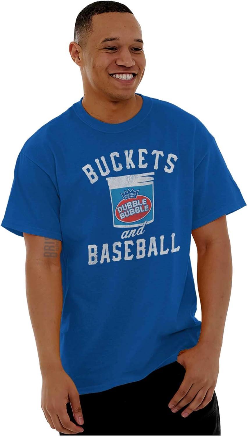 imageBuckets and Baseball Dubble Bubble Graphic T Shirt Men or WomenRoyal