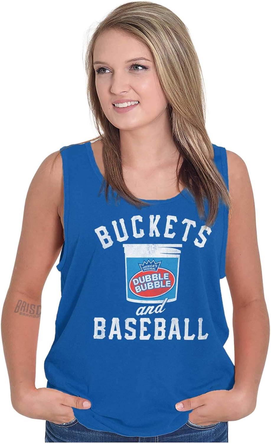 imageBuckets and Baseball Dubble Bubble Tank Top T Shirts Men WomenRoyal