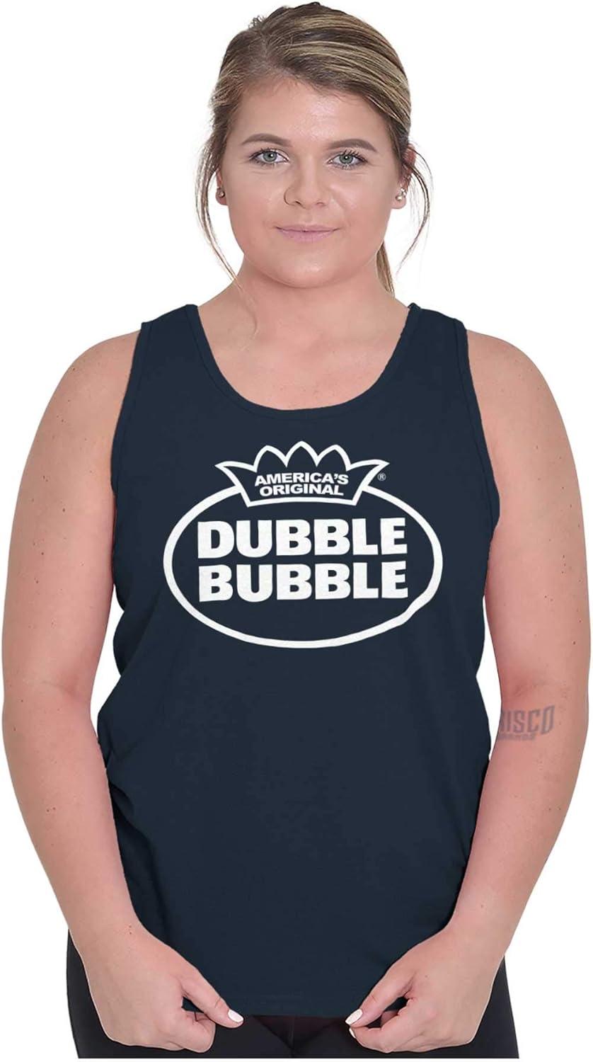 imageDistressed Dubble Bubble Retro Double Tank Top T Shirts Men WomenNavy