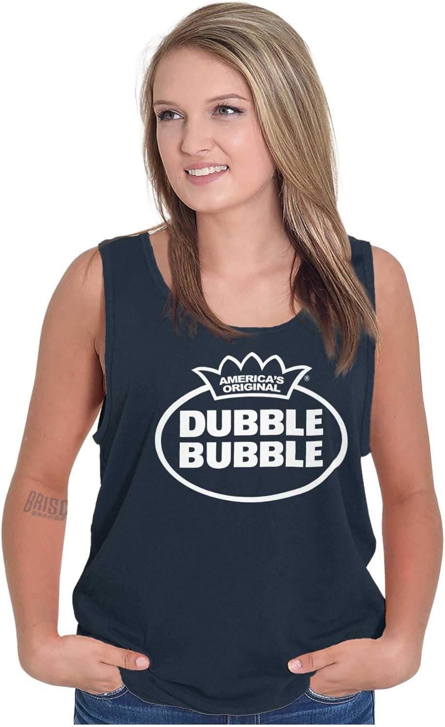 imageDistressed Dubble Bubble Retro Double Tank Top T Shirts Men WomenNavy
