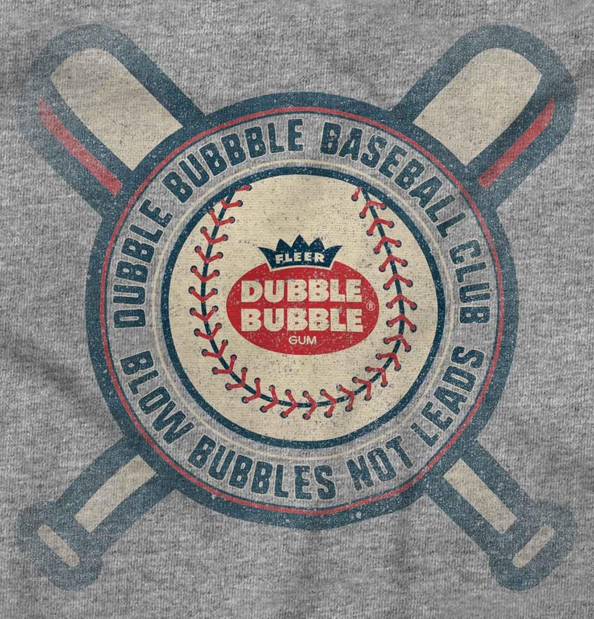 imageDubble Bubble Blow Bubbles Baseball Gum Toddler Boy Girl T ShirtHeather