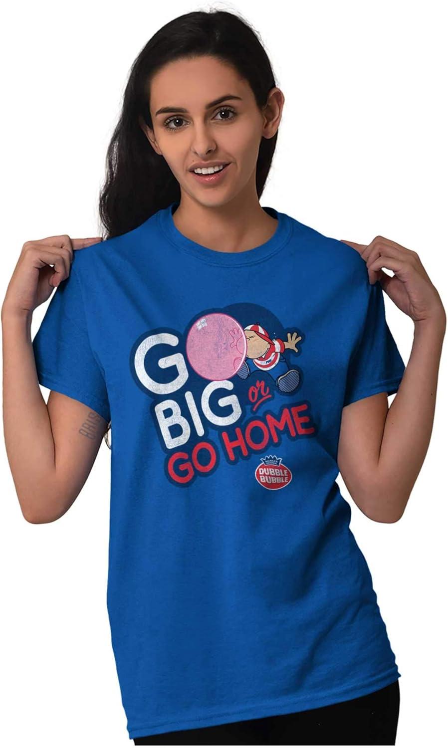 imageDubble Bubble Go Big Or Go Home Logo Graphic T Shirt Men or WomenRoyal