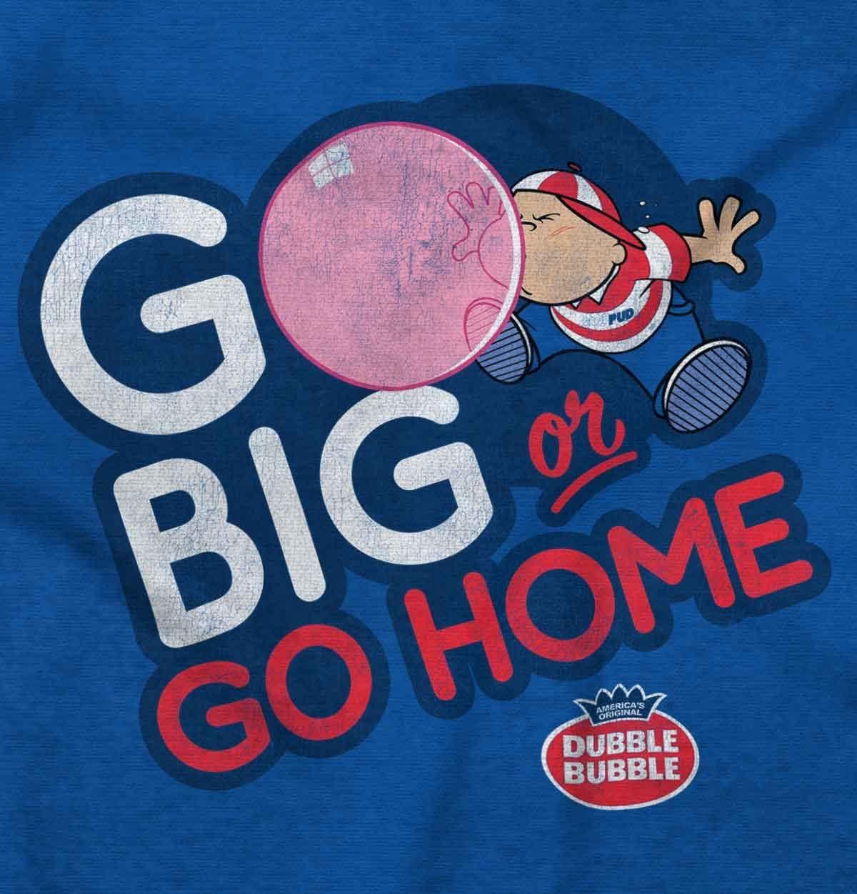 imageDubble Bubble Go Big Or Go Home Logo Long Sleeve Tshirt Men WomenRoyal