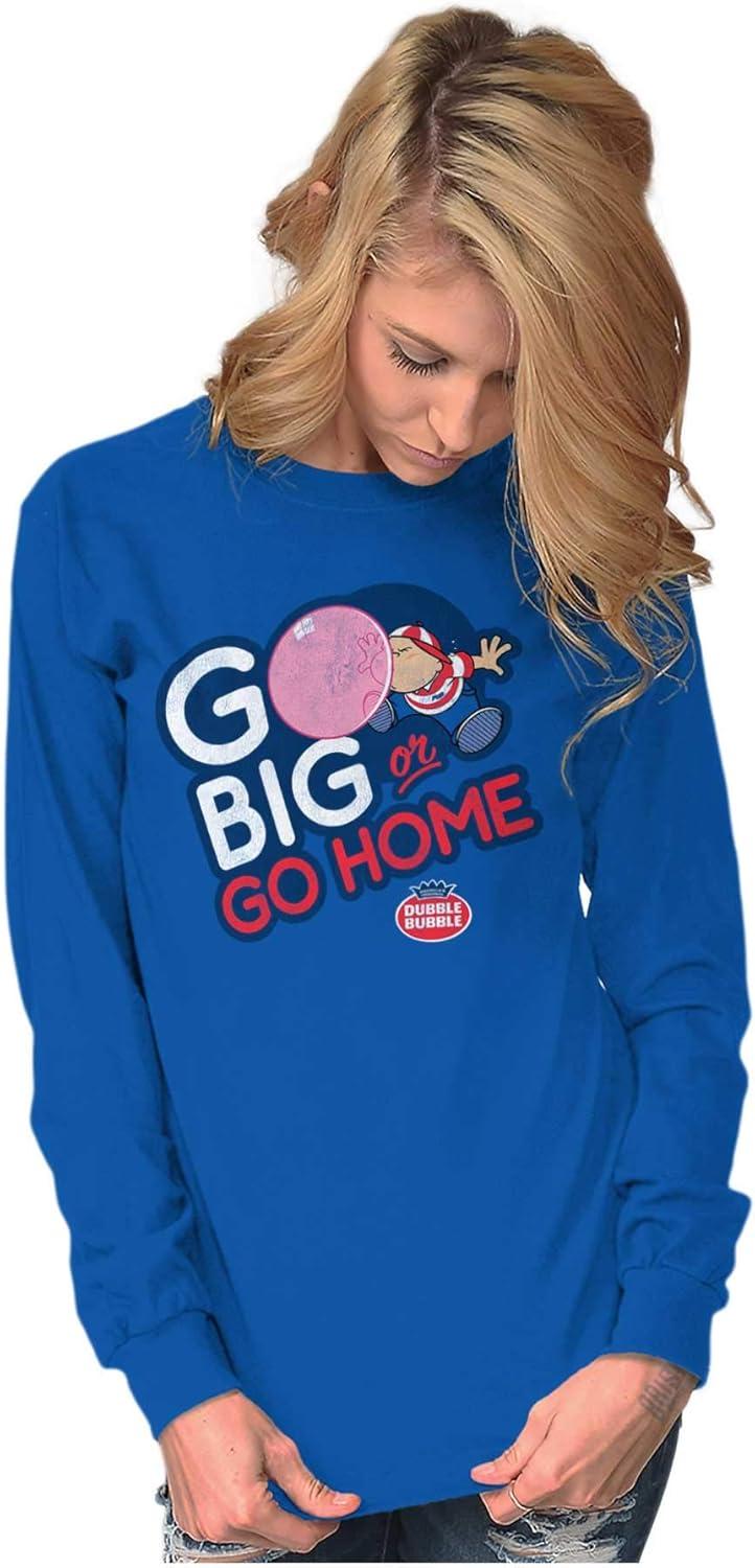 imageDubble Bubble Go Big Or Go Home Logo Long Sleeve Tshirt Men WomenRoyal