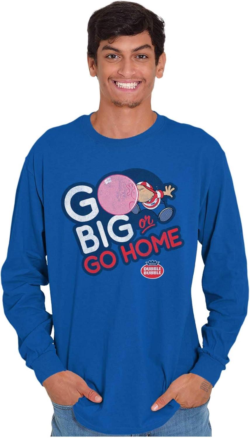 imageDubble Bubble Go Big Or Go Home Logo Long Sleeve Tshirt Men WomenRoyal