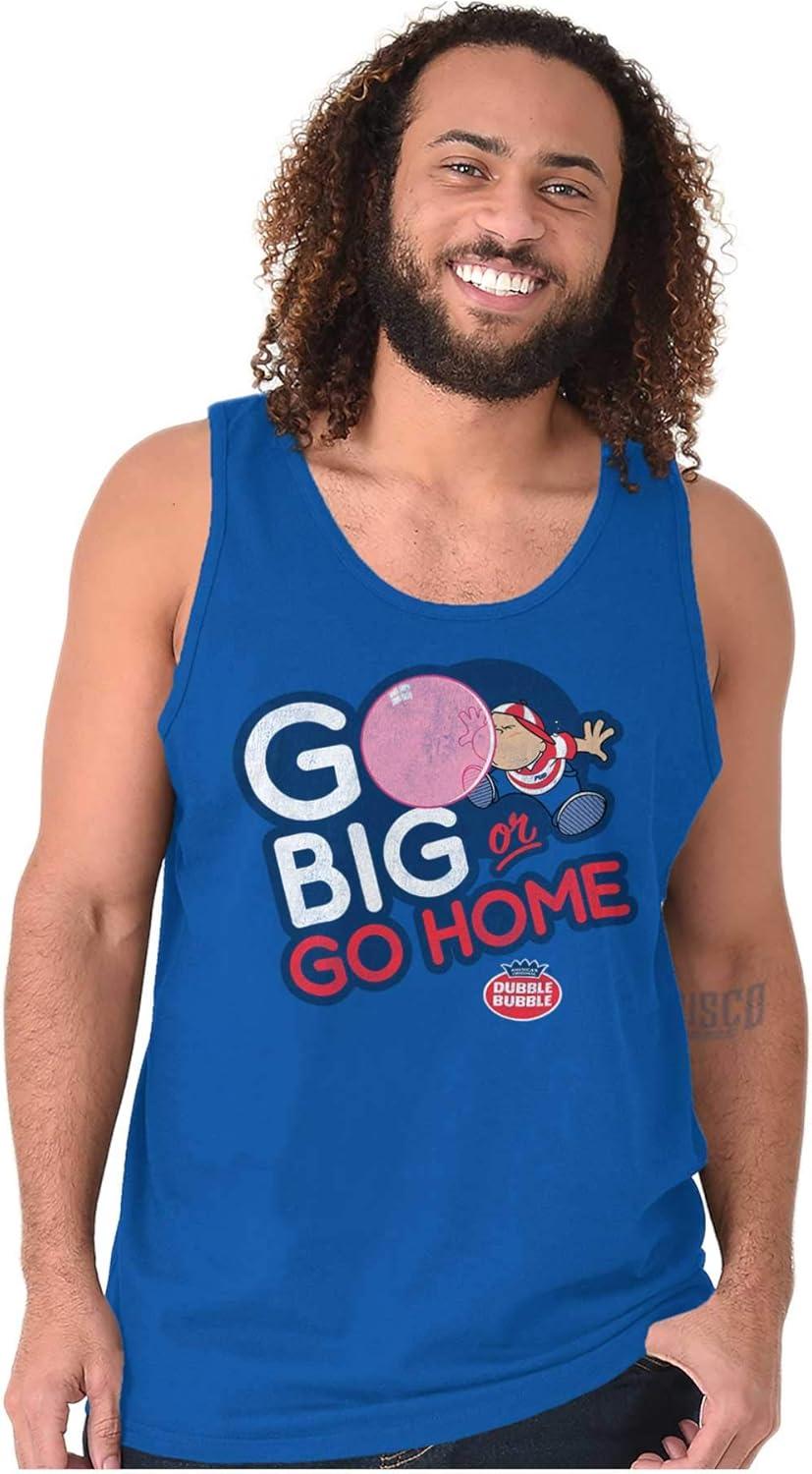 imageDubble Bubble Go Big Or Go Home Logo Tank Top T Shirts Men WomenRoyal