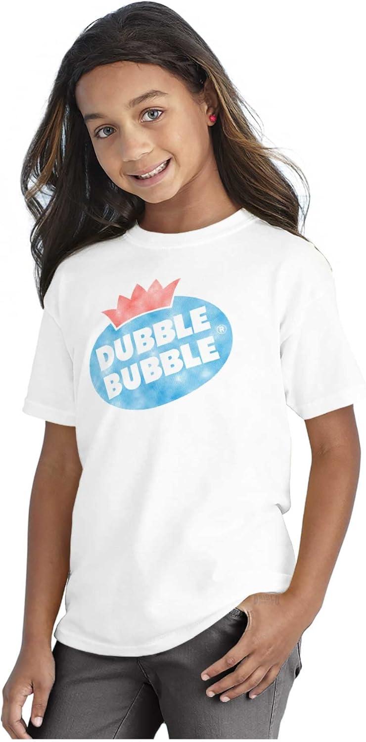 imageDubble Bubble Vintage Double Crewneck T Shirts Boy GirlWhite