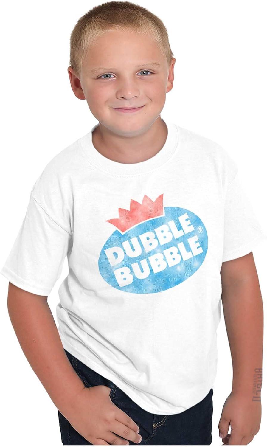 imageDubble Bubble Vintage Double Crewneck T Shirts Boy GirlWhite