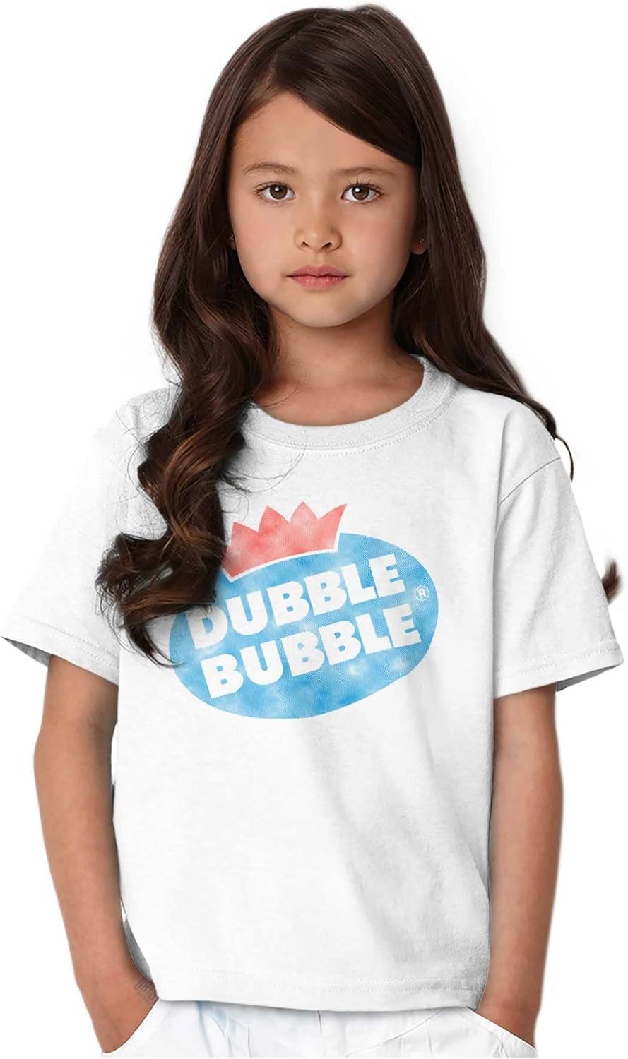 imageDubble Bubble Vintage Double Crewneck T Shirts Boy GirlWhite