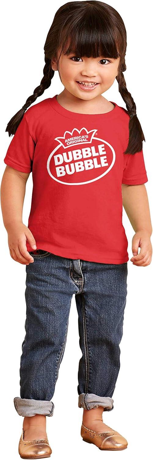 imageOriginal Dubble Bubble Brand Logo Toddler Boy Girl T ShirtRed