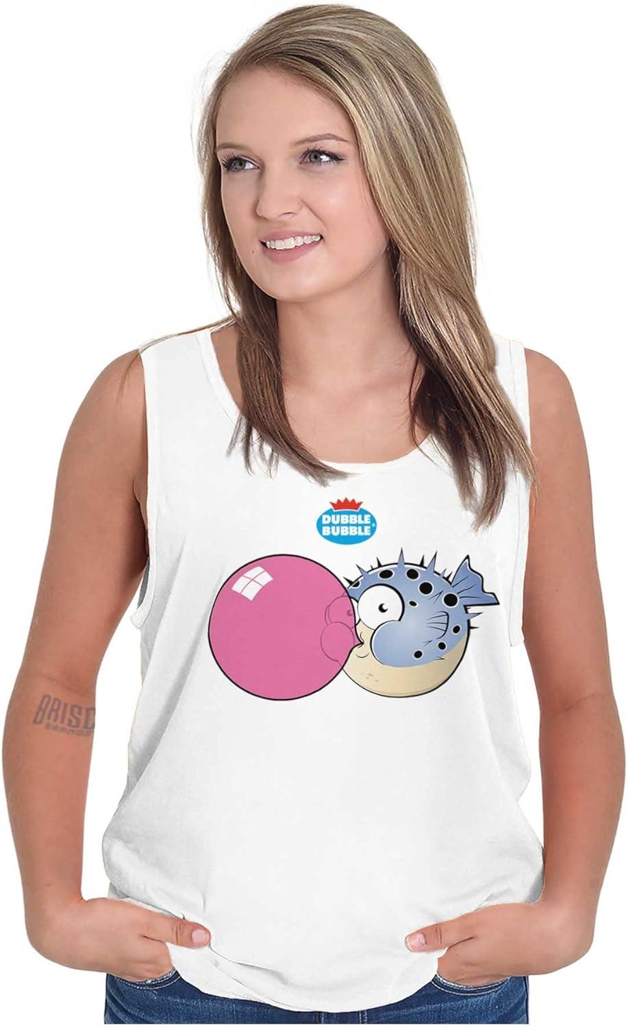 imageOriginal Dubble Bubble Logo Vintage Tank Top Tee Shirt WomenWhite