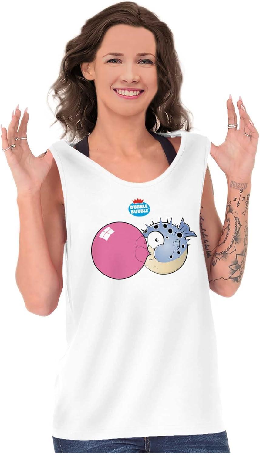 imageOriginal Dubble Bubble Logo Vintage Tank Top Tee Shirt WomenWhite