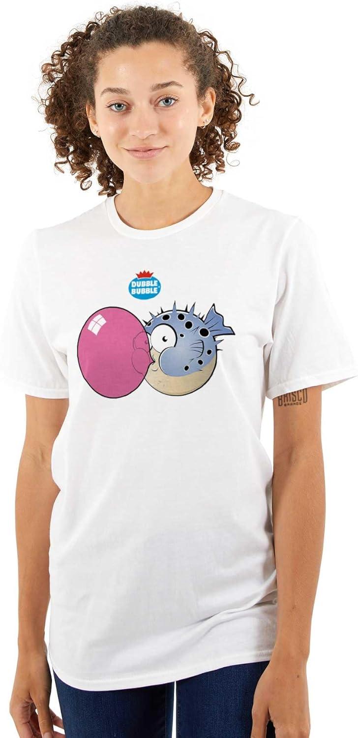 imageOriginal Dubble Bubble Logo Vintage Womens Graphic T Shirt TeesWhite