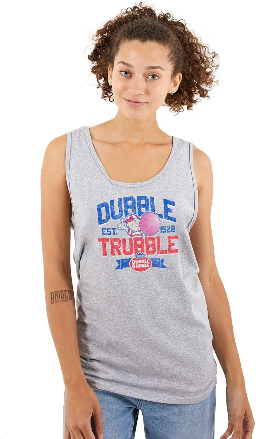imageOriginal Dubble Trouble Bubble Gum Tank Top T Shirts Men WomenSport Grey