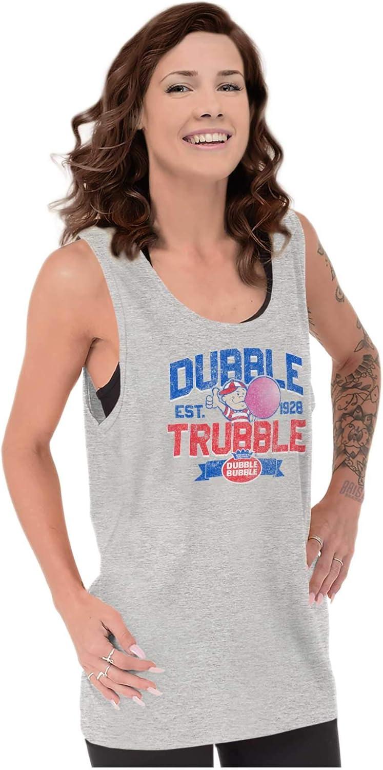 imageOriginal Dubble Trouble Bubble Gum Tank Top T Shirts Men WomenSport Grey