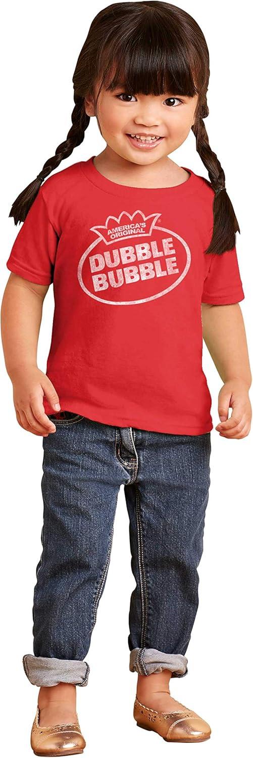 imageRetro Dubble Bubble Vintage Classic Logo Toddler Boy Girl T ShirtRed