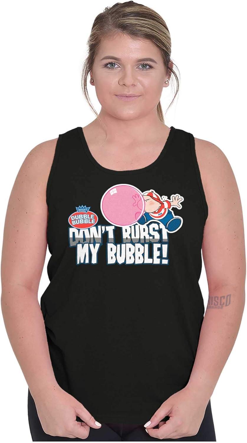 imageVintage Dont Burst Dubble Bubble Tank Top T Shirts Men WomenBlack