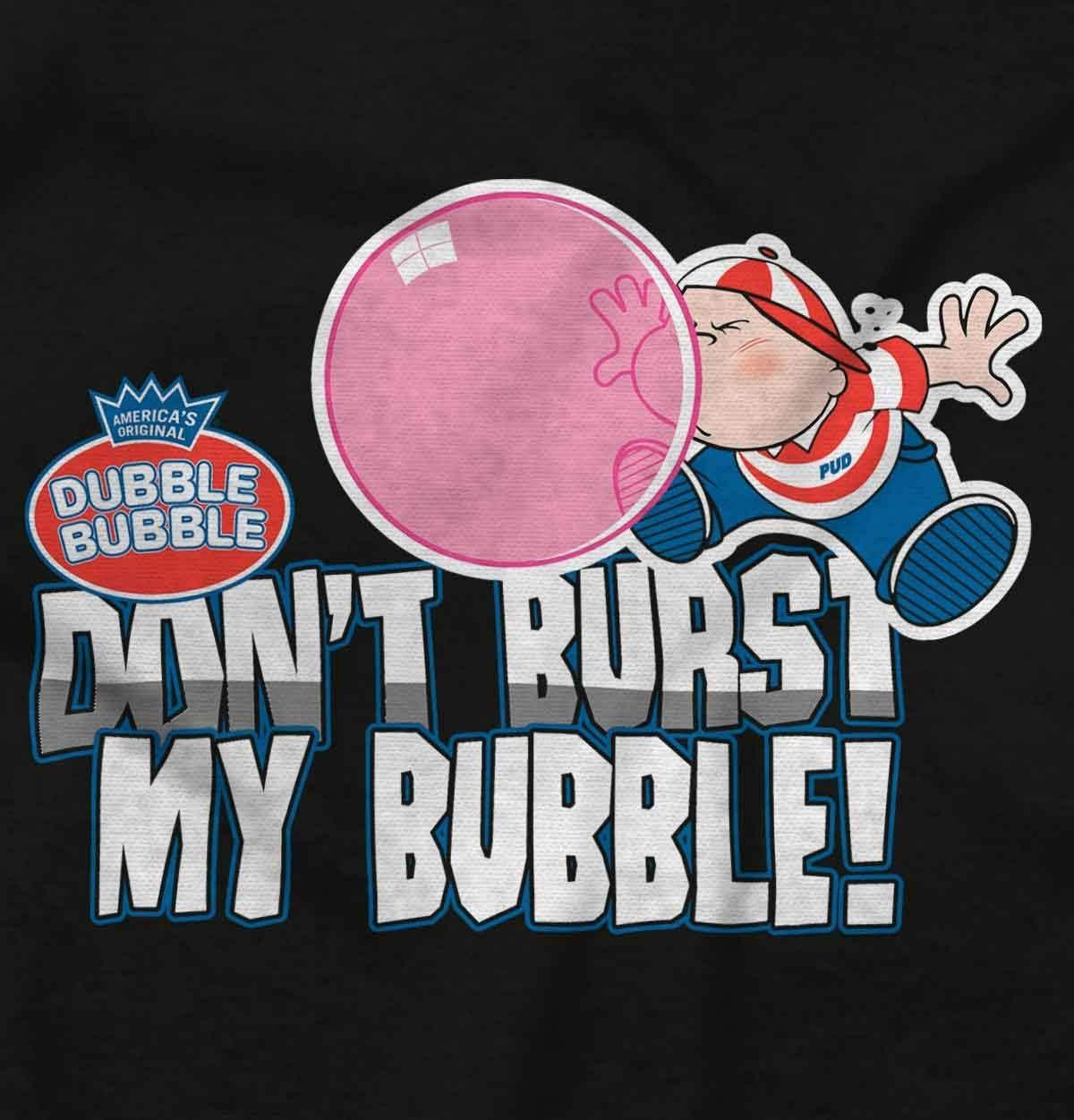imageVintage Dont Burst Dubble Bubble Womens Slim Fit Graphic TeeDark Heather