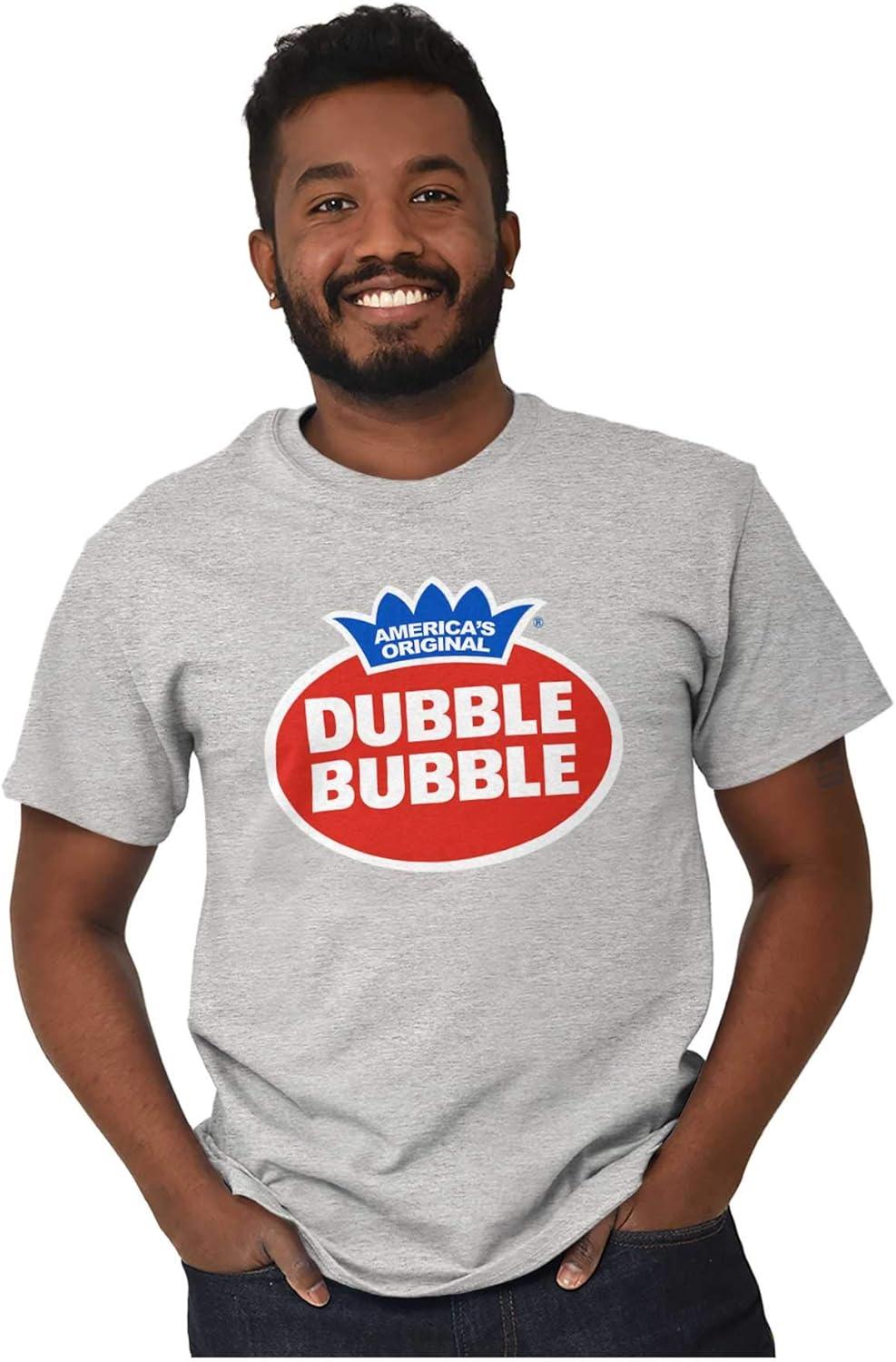 imageVintage Dubble Bubble Gum Double Logo Graphic T Shirt Men or WomenSport Grey