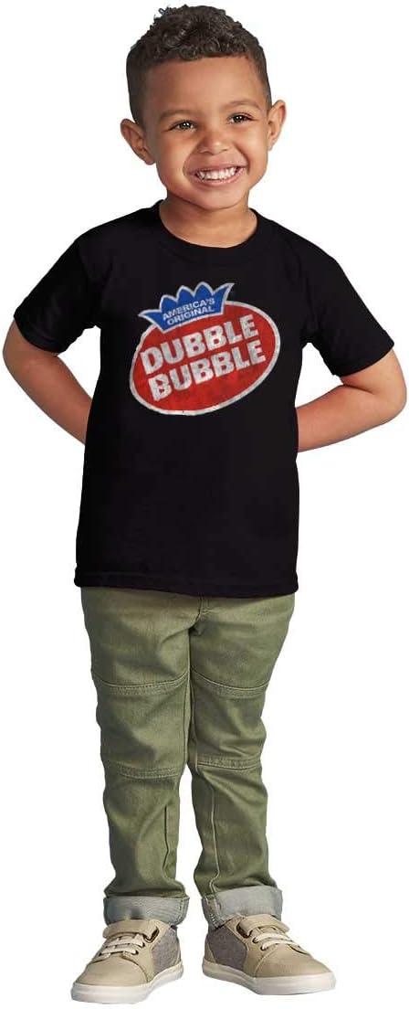 imageVintage Dubble Bubble Gum Double Logo Toddler Boy Girl T ShirtBlack