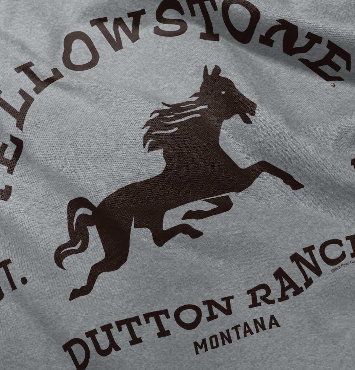 imageYellowstone Dutton Ranch Horse Toddler Boy Girl T ShirtHeather