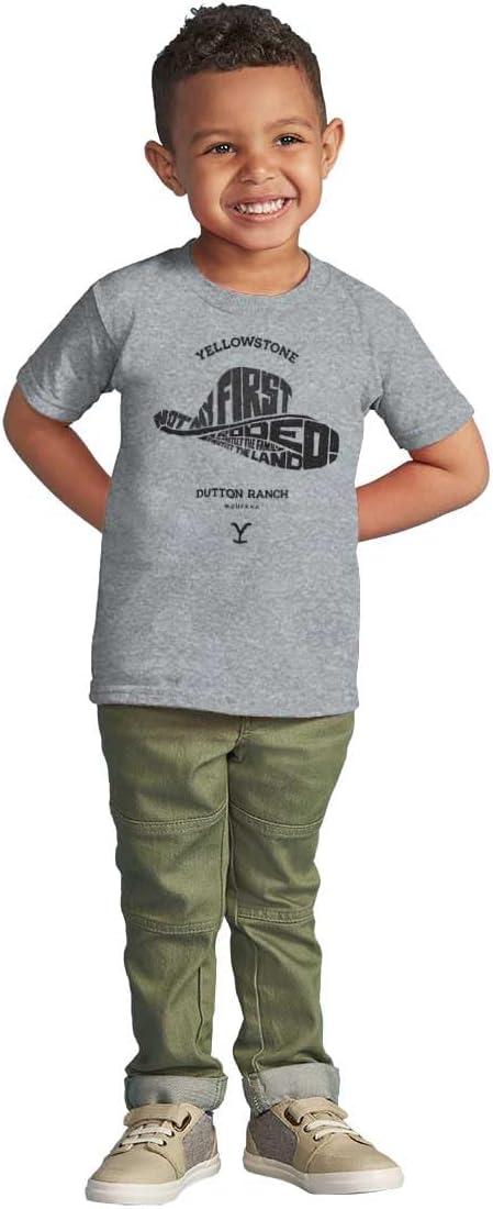 imageYellowstone Not My First Rodeo Hat Toddler Boy Girl T ShirtHeather