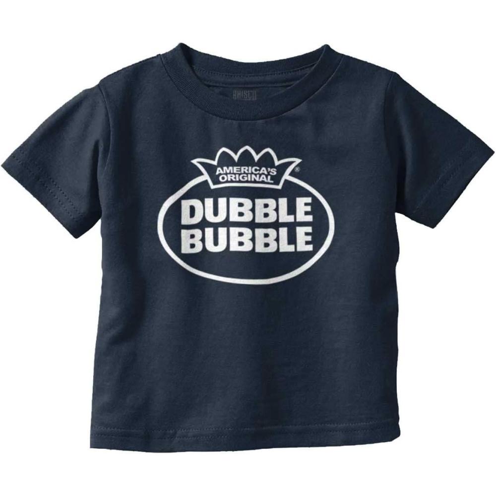 imageDistressed Dubble Bubble Retro Double Toddler Boy Girl T ShirtNavy