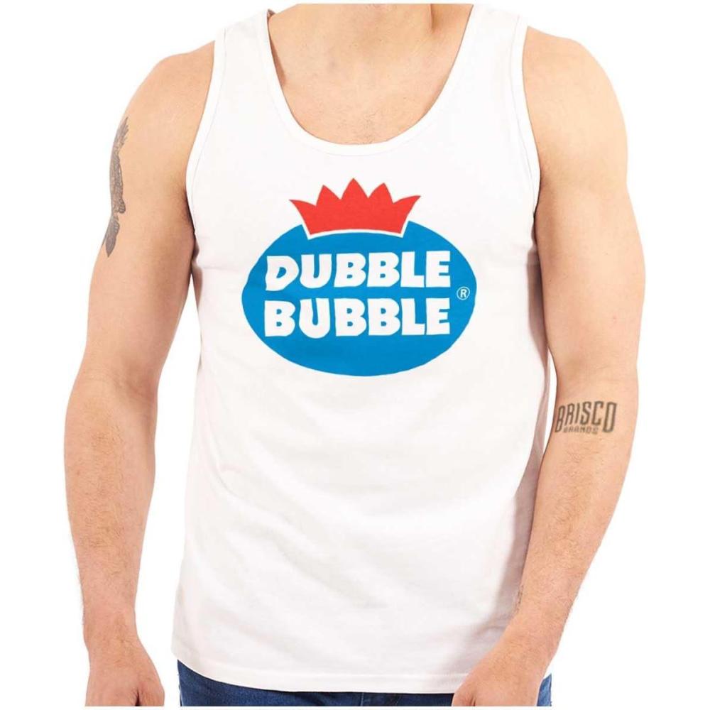 imageDubble Bubble Vintage Double Tank Top T Shirts Men WomenWhite