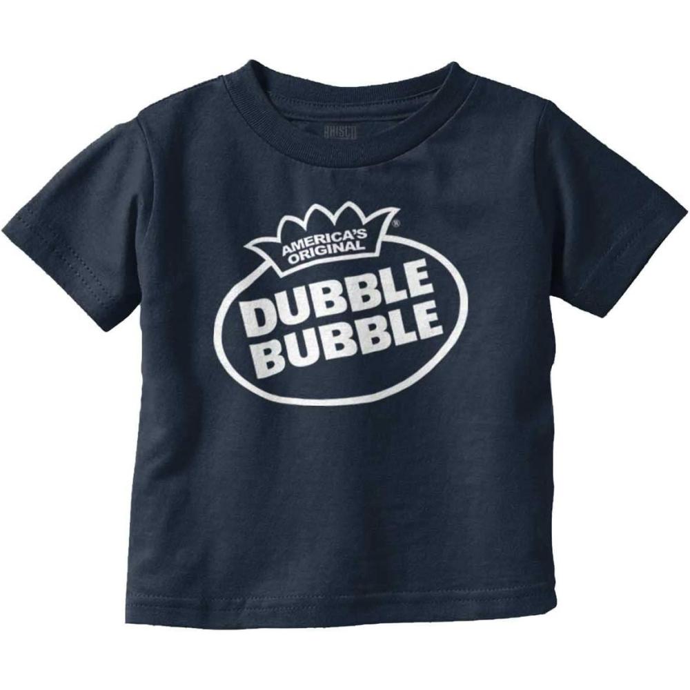 imageOriginal Dubble Bubble Brand Logo Toddler Boy Girl T ShirtNavy