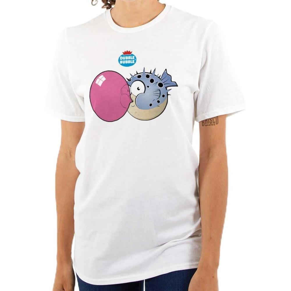 imageOriginal Dubble Bubble Logo Vintage Womens Graphic T Shirt TeesWhite