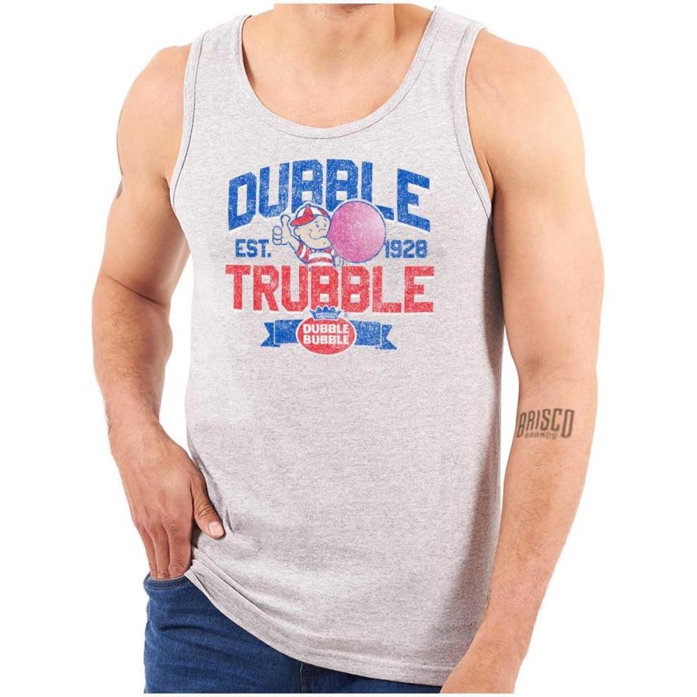 imageOriginal Dubble Trouble Bubble Gum Tank Top T Shirts Men WomenSport Grey