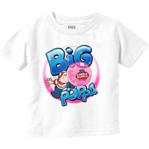 Airbrushed Dubble Bubble Big Poppa Toddler Boy Girl T Shirt(White)