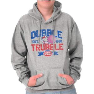 Brisco Brands Original Dubble Trouble Bubble Gum Hoodie Sweatshirt Women Men(Sport Grey)