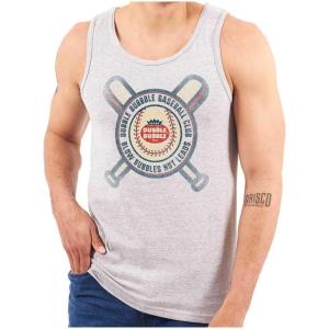 Dubble Bubble Blow Bubbles Baseball Gum Tank Top T Shirts Men Women(Sport Grey)