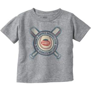 Dubble Bubble Blow Bubbles Baseball Gum Toddler Boy Girl T Shirt(Heather)