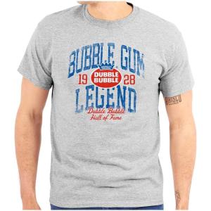 Dubble Bubble Legend Vintage Logo Graphic T Shirt Men or Women(Sport Grey)