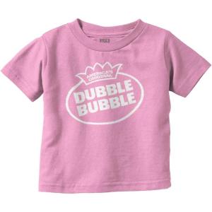 Original Dubble Bubble Brand Logo Toddler Boy Girl T Shirt(Pink)
