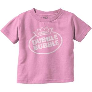 Retro Dubble Bubble Vintage Classic Logo Toddler Boy Girl T Shirt(Pink)