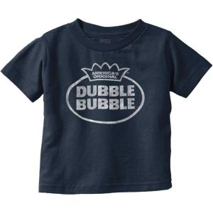 Vintage Dubble Bubble Original Logo Toddler Boy Girl T Shirt(Navy)