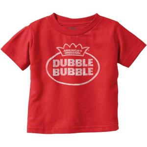 Vintage Dubble Bubble Original Logo Toddler Boy Girl T Shirt(Red)