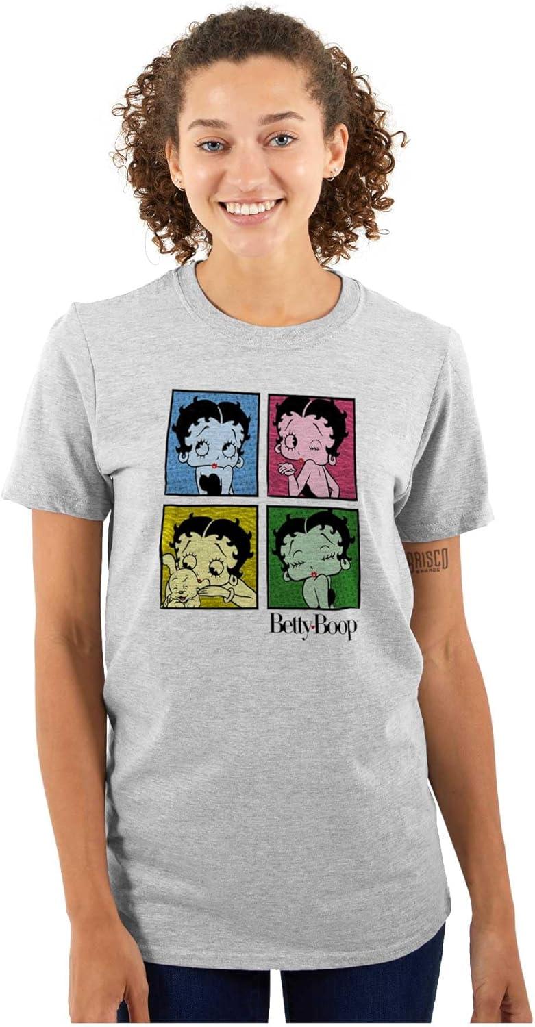 imageBetty Boop Classic Cartoon Cute Womens Graphic T Shirt TeesSport Grey