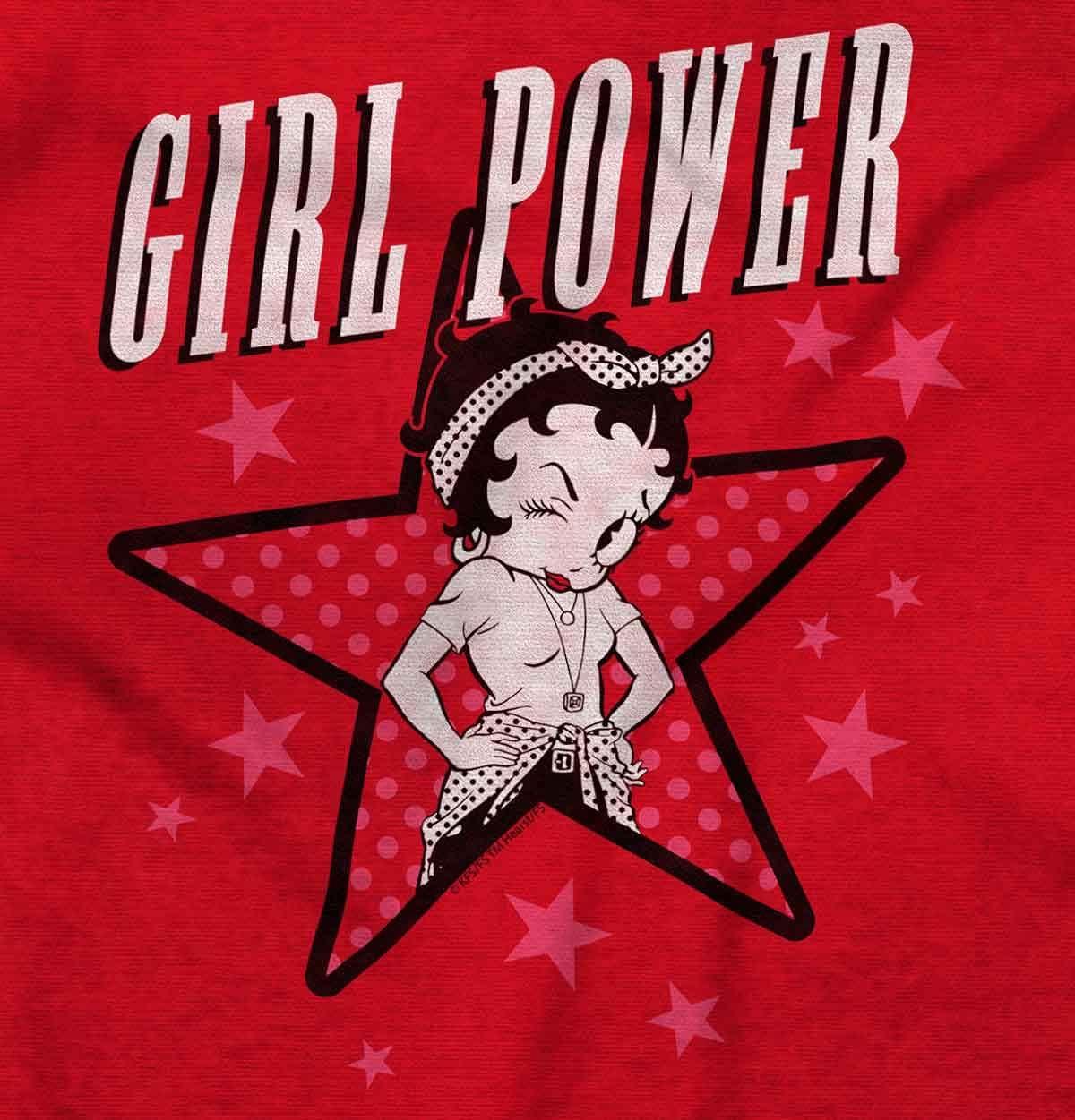 imageBrisco Brands Betty Boop Girl Power Adorable Baby Bodysuit Jumper GirlsRed