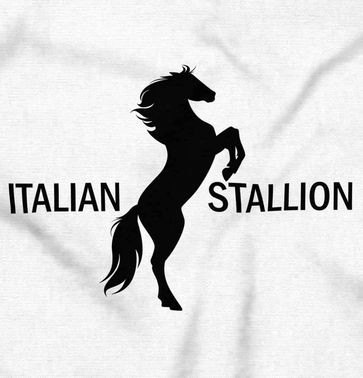 imageBrisco Brands Italian Stallion Adorable Stud Baby Bodysuit Jumper BoysWhite