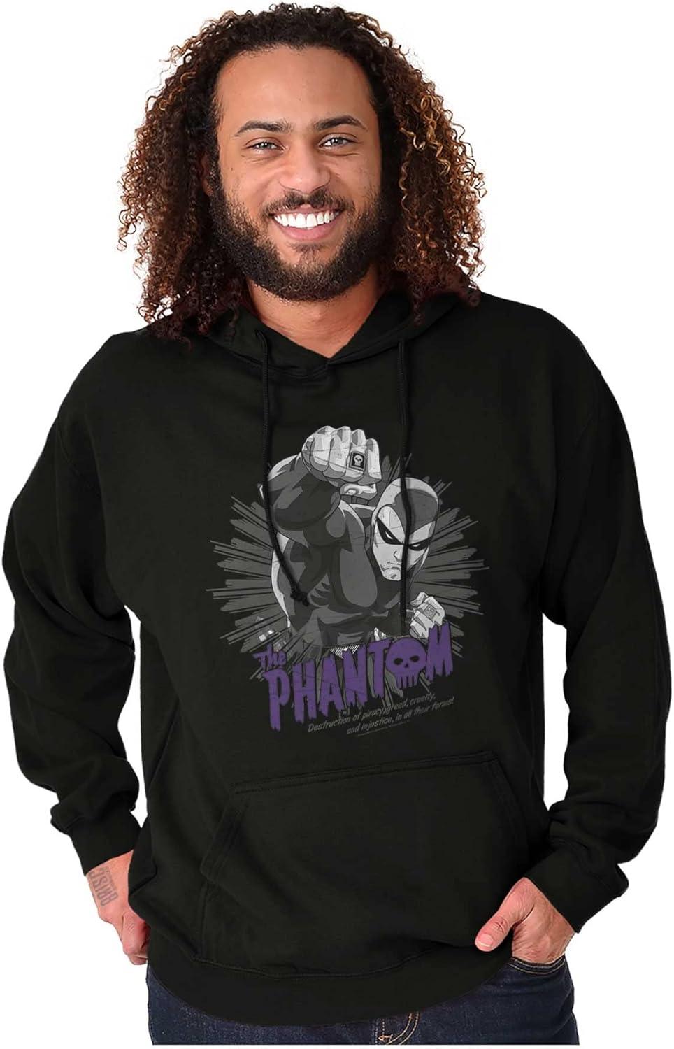 imageBrisco Brands the Phantom Comic Book Hero Hoodie Sweatshirt Women MenBlack