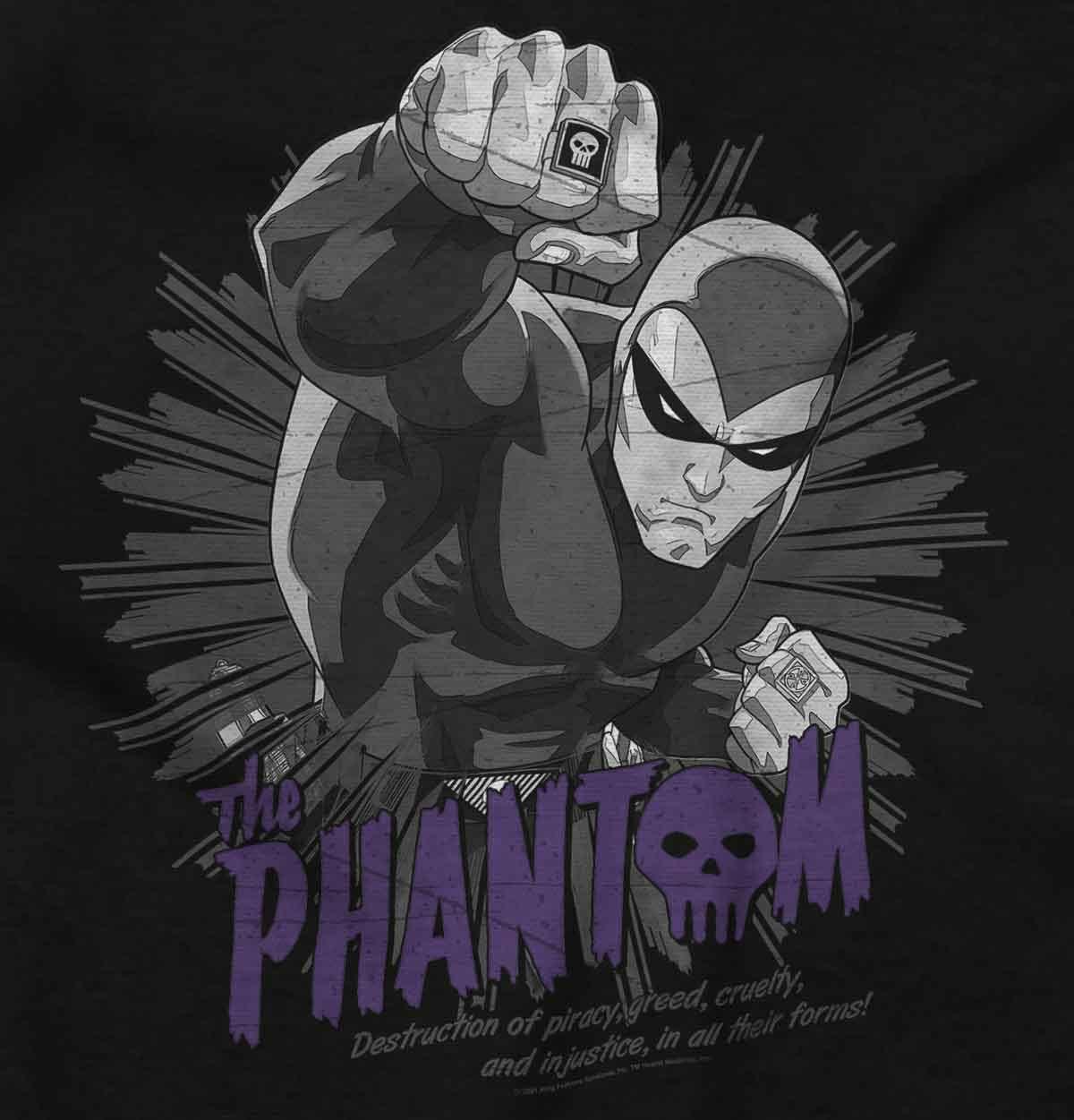 imageBrisco Brands the Phantom Comic Book Hero Hoodie Sweatshirt Women MenBlack