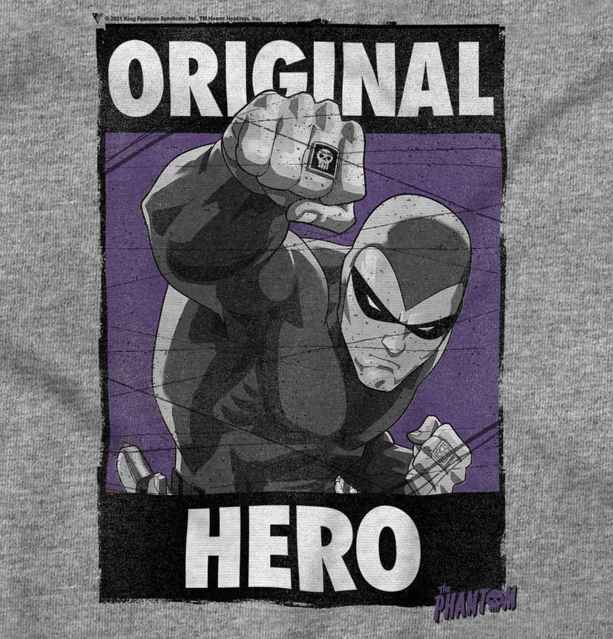 imageBrisco Brands the Phantom Original Hero Superhero Youth Hoodie Boy Girl Sport Grey