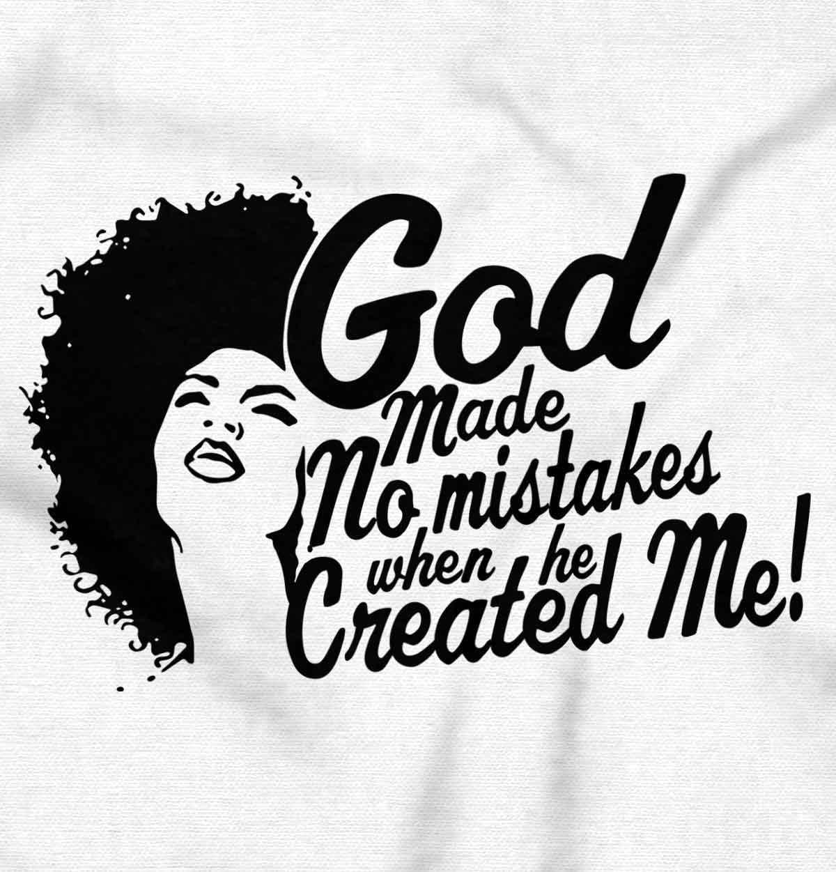 imageBrisco Brands Black Queen God Made No Mistakes Hoodie Sweatshirt WomenWhite