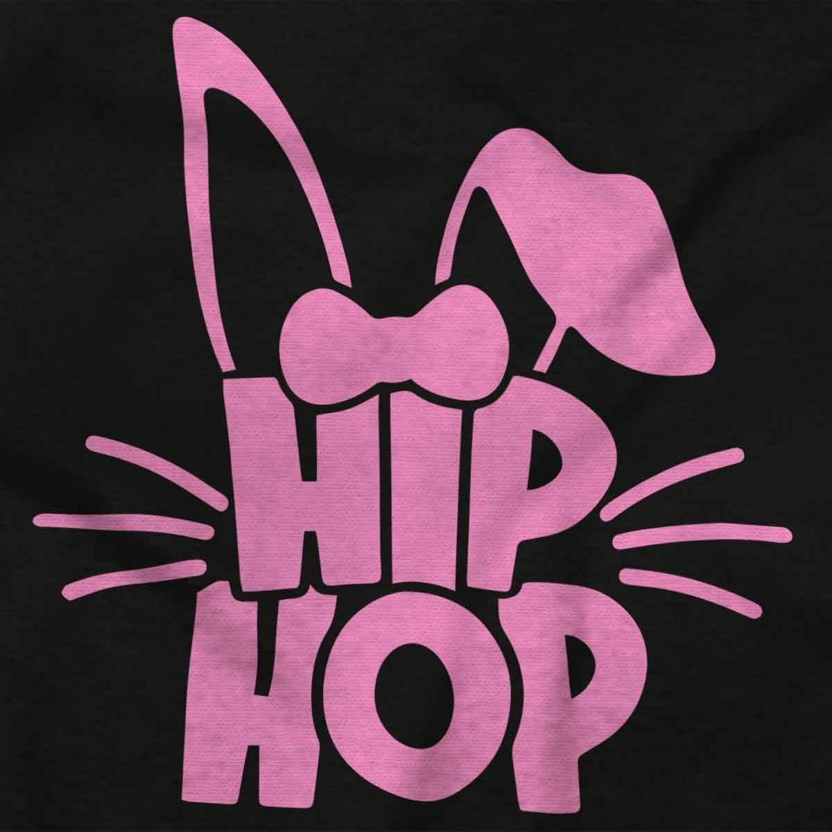 imageBrisco Brands Cute Easter Bunny Humor Hip Hop Pun Toddler Baby Girl T ShirtBlack
