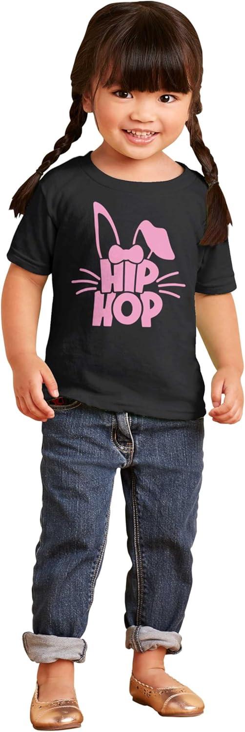 imageBrisco Brands Cute Easter Bunny Humor Hip Hop Pun Toddler Baby Girl T ShirtBlack